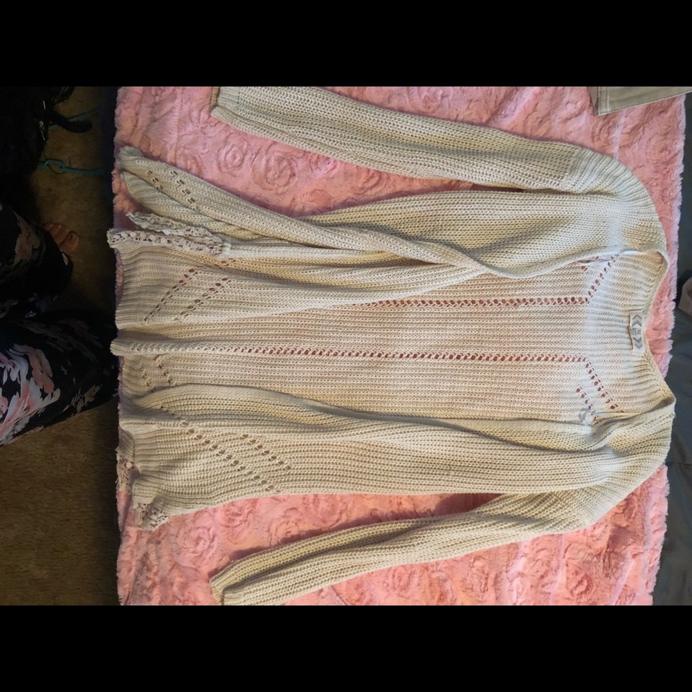 Off white sweater cardigan